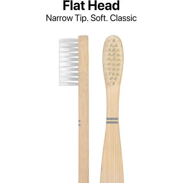 Alt view image 4 of 6 - Plant-Based Bristles, Bamboo Toothbrushes, Soft Natural Toothbrush for Kids (4 Pack)