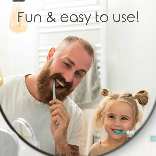 Alt view image 7 of 7 - Toddler Toothbrushes 1-2 Years (4-Pack) - BPA-Free & Safety-Tested Kids Toothbrush Kit, Designed by a Pediatric Dentist, Soft-Grip Toothbrush for Kids, My First Toothbrush Set