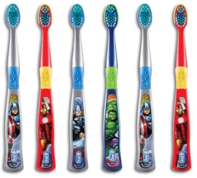 Main image of Kids Spider Man Toothbrush for Little Children Ages 3+ Years Old, Extra Soft, Pack of 6