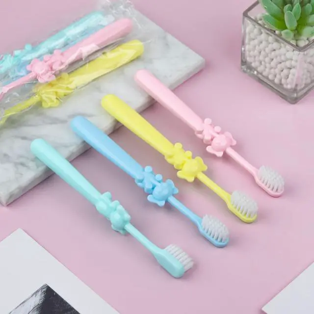 Alt view image 6 of 7 - 20 pcs Disposable Kids Toothbrushes Bulk Individually Wrapped,Kids Toothbrush for Age 2+ Toddler Children Toothbrush Set Soft Bristles Boys Girls Toothbrush