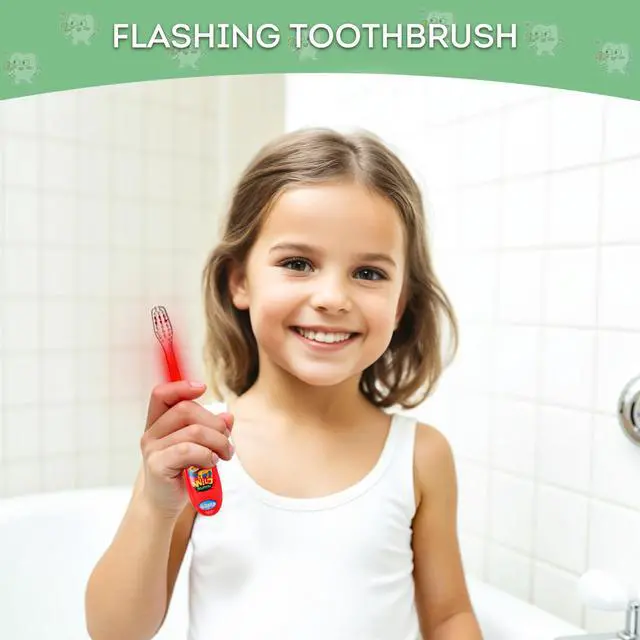 Alt view image 4 of 7 - Kids Toothbrush Set 2 Minutes Timer - Cute Animal Theme & Magical Glow - Ideal Toothbrush for Aged 3+ Boys - Promote Healthy Oral Care - 3 Pack with Soft Bristles