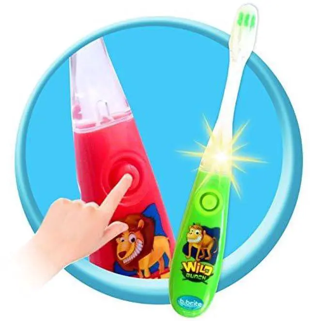 Alt view image 7 of 7 - Kids Toothbrush Set 2 Minutes Timer - Cute Animal Theme & Magical Glow - Ideal Toothbrush for Aged 3+ Boys - Promote Healthy Oral Care - 3 Pack with Soft Bristles