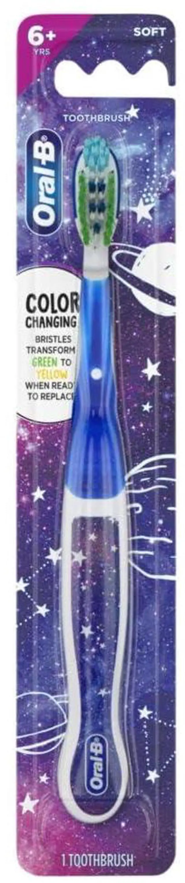 Main image of Cross Action Kids Toothbrush, Soft Bristles, Ages 6+, 1 Count