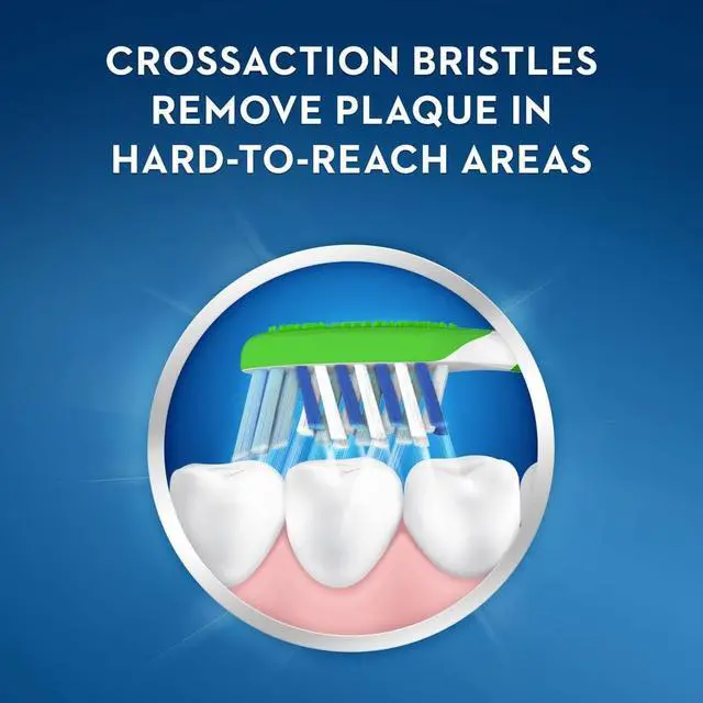 Alt view image 3 of 6 - Cross Action Kids Toothbrush, Soft Bristles, Ages 6+, 1 Count