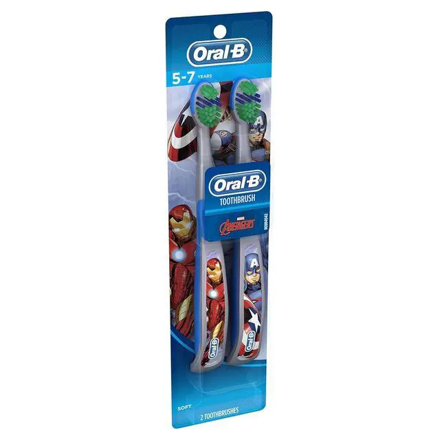 Alt view image 4 of 5 - Kid's Manual Toothbrush Featuring Marvel's Spiderman, Soft Bristles, for Children and Toddlers 3+, 2 Count