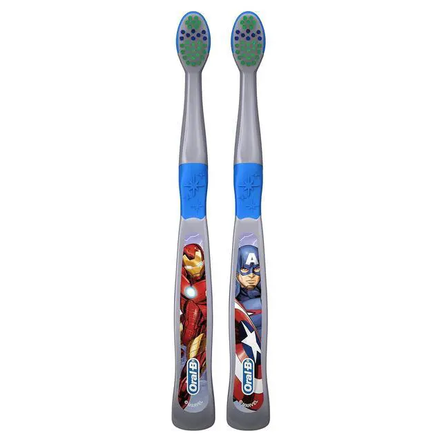 Alt view image 5 of 5 - Kid's Manual Toothbrush Featuring Marvel's Spiderman, Soft Bristles, for Children and Toddlers 3+, 2 Count