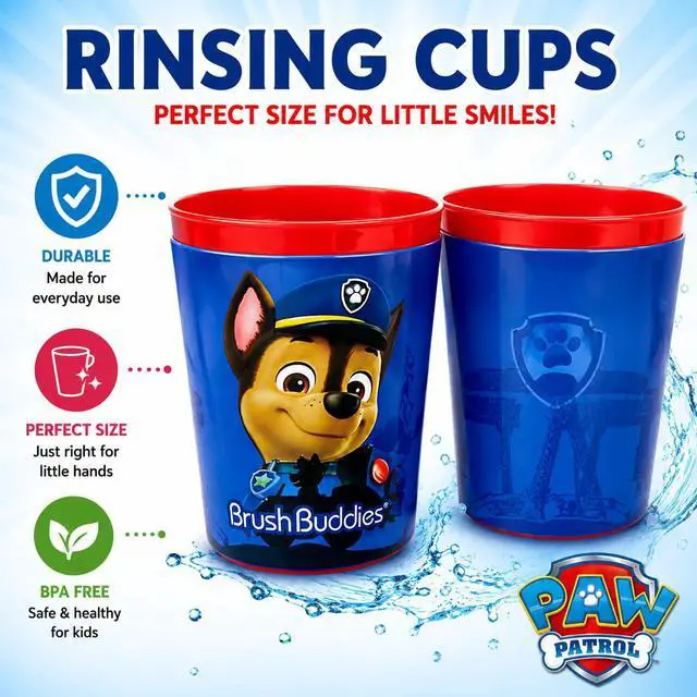 Alt view image 3 of 7 - Paw Patrol Manual Toothbrush Cup Set for Kids Ages 2+