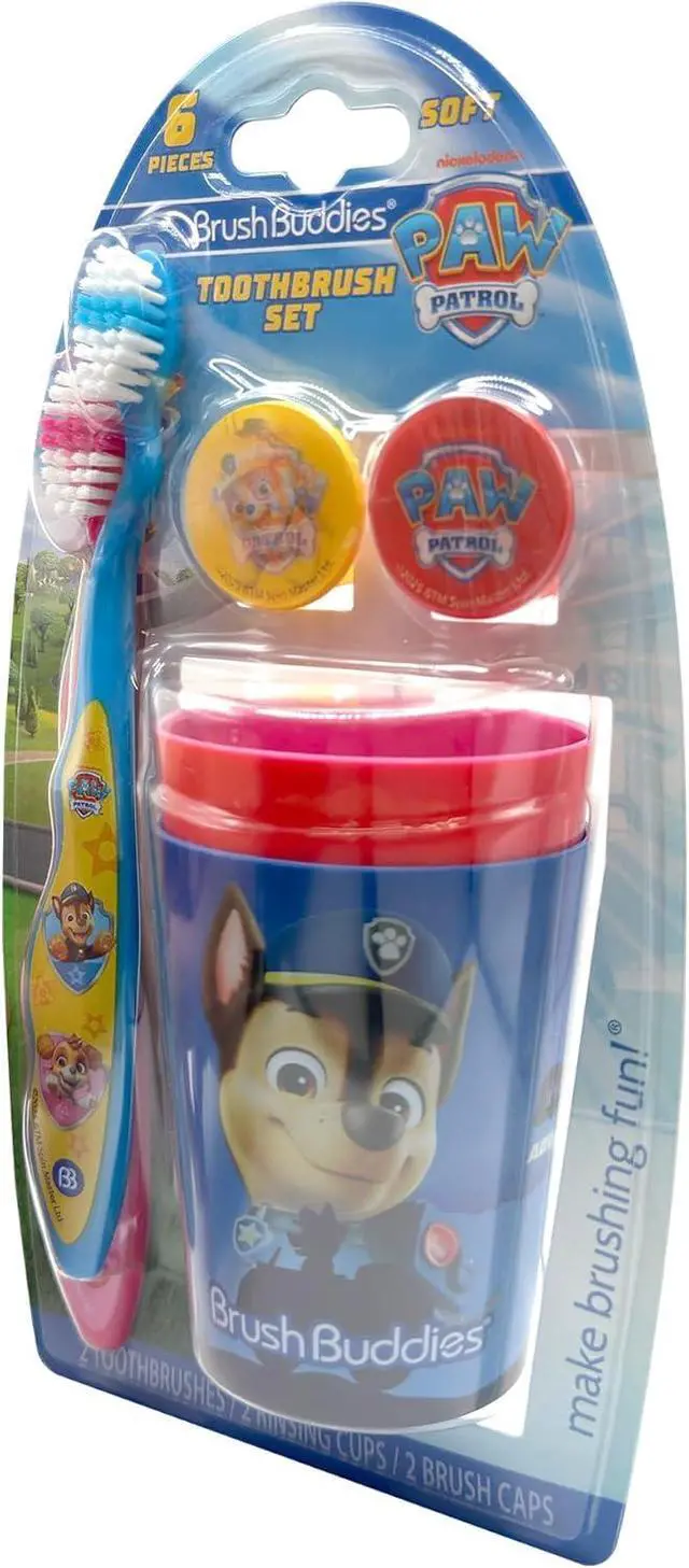 Alt view image 7 of 7 - Paw Patrol Manual Toothbrush Cup Set for Kids Ages 2+
