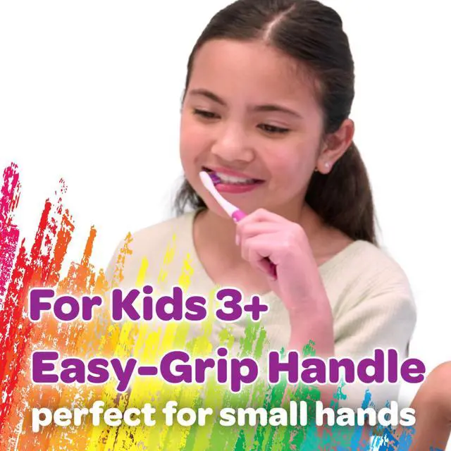 Alt view image 4 of 7 - Crayola Pip-Squeaks Kids Toothbrush, Ultra-Soft Bristles with Compact Head for Ages 3+, 1 Count (Pack of 4)