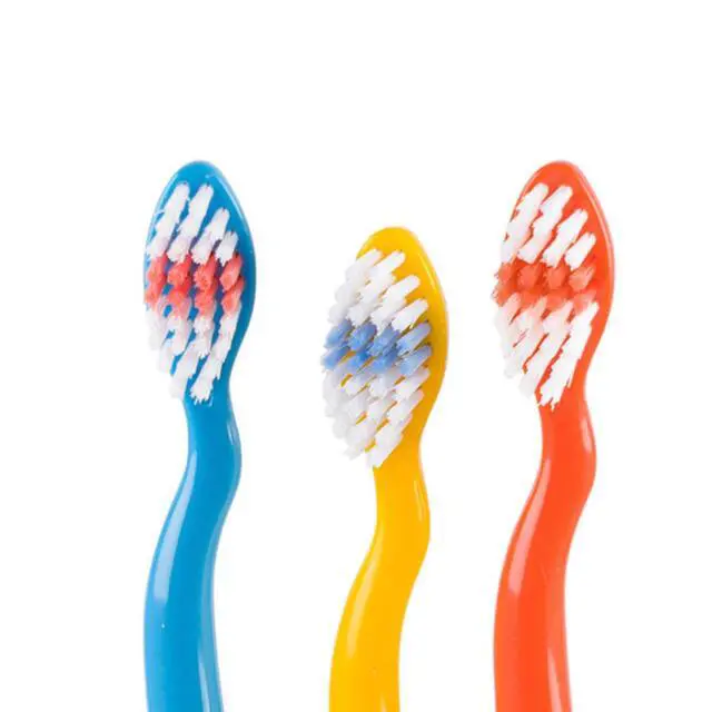 Alt view image 3 of 7 - Blippi Kids Toothbrushes 3 Pack, Soft Bristles for Toddlers Ages 2+, Easy Grip Handles, Blue Yellow Orange Toothbrush Set, Fun Blippi Design, Kids Oral Care