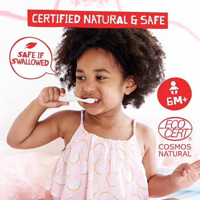 Alt view image 2 of 7 - Natural Certified Kids Toothpaste: Raspberry - Organic Raspberry Flavoring, Gluten Free, Sugar Free, Vegan, 40% Xylitol, BPA Free, Fluoride Free, SLS Free - 1.76 oz (Pack of 1)
