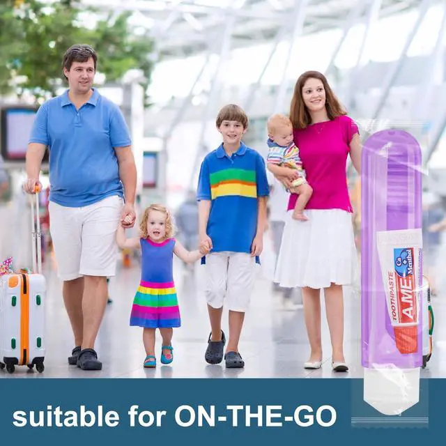 Alt view image 5 of 6 - Traveling Toothbrush and Toothpaste 3gram,Disposable Toothbrushes Mini Toothbrush with Toothbrush Cover,Bulk Toothbrush and Toothpaste,Folding Toothbrushes Camping Toothbrush for Camping,Hiking (10)