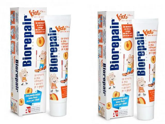 Main image of Kids 0-6 Oral Care Toothpaste Peach 1.7fl.oz 50ml, Pack of 2
