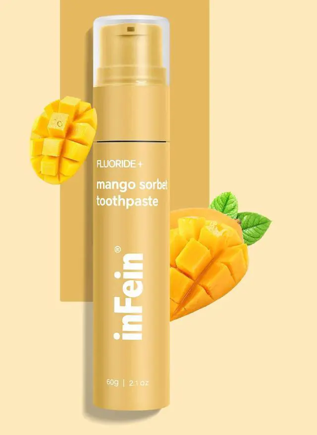 Main image of Mango Sorbet Flavoured Fluoride Toothpaste, Tropical Flavor for a Smooth, Fresh Smile