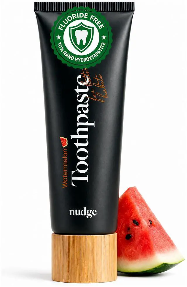 Main image of 10% Nano Hydroxyapatite Toothpaste, Rod-Shaped nHA for Maximum Enamel Contact, Natural Whitening, Fluoride Free & SLS Free,Watermelon, 4.5 oz