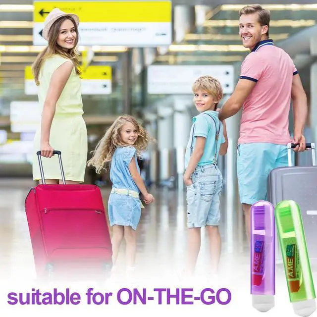 Alt view image 7 of 7 - Travel Toothbrush Set Portable Foldable Toothbrush with Mini Toothpaste Soft Toothbrush for Travel Business Trip Camping Outdoor Activities Individually Packaged with Storage Box(5PCS)