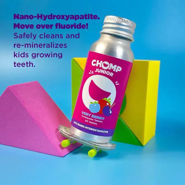 Alt view image 2 of 7 - Junior Very Berry Toothpaste Tablets with Nano Hydroxyapatite Refill