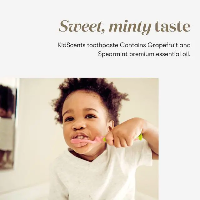 Alt view image 3 of 7 - KidScents Slique Toothpaste by - 4 oz Tube - Gentle Dental Care for Kids - Premium Essential Oils - Citrus-Mint Flavor - Fights Plaque Removes Buildup and Stains - Fluoride and SLS Free