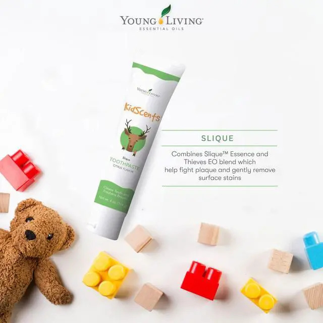Alt view image 4 of 7 - KidScents Slique Toothpaste by - 4 oz Tube - Gentle Dental Care for Kids - Premium Essential Oils - Citrus-Mint Flavor - Fights Plaque Removes Buildup and Stains - Fluoride and SLS Free