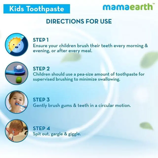 Alt view image 5 of 6 - Natural Orange Kids Toothpaste | Gently Cleanses Teeth & Gums | Fights Cavities & Tooth Decay | with Fluoride & Fruity Flavor | Ideal Age 4+ years | SLS-Free | 1.76 Oz/50g