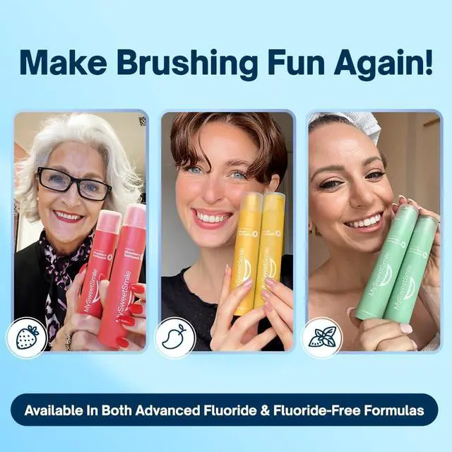 Alt view image 4 of 7 - Strawberry Toothpaste Advanced Fluoride Formula Strengthens Enamel & Prevents Cavities Dentist-Approved & Enamel-Safe IndyBest Award-Winning Brand - Makes Brushing Fun Again - 60g