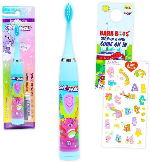 Main image of Oral Care Traveling Kit for Kids - Bundle with Electric Toothbrush Plus Stickers and More for Girls, Toddlers | Toothbrush Set