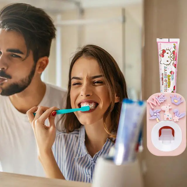 Alt view image 4 of 6 - Automatic Kid Toothpaste Dispenser for Shower,Toothpaste Squeezer for Kids & Family, is Wall Mounted Bathroom Decor by (1pc,Pastel Baby Purple)