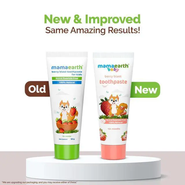 Alt view image 2 of 3 - Natural Strawberry Baby Toothpaste | Gently Cleanses Teeth & Gums | Fights Cavities & Tooth Decay | Fluoride Free | Ideal Age 1 to 4 Years | Safe If Swallowed | 1.76 Oz/50g