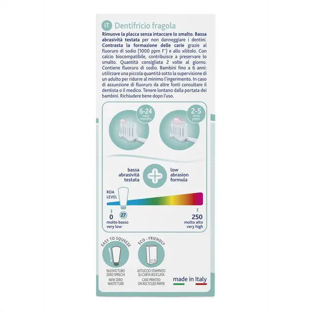 Alt view image 3 of 3 - Strawberry Flavoured Toothpaste 50 Ml