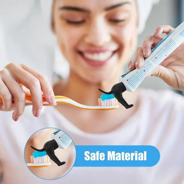 Alt view image 5 of 7 - 6 Pack Pooping Dog Butt Toothpaste Topper, Fun Dog Toothpaste Dispenser, Toothpastes Squeezer, Bathroom Accessories, Fun Tools Gifts for Family and Friends