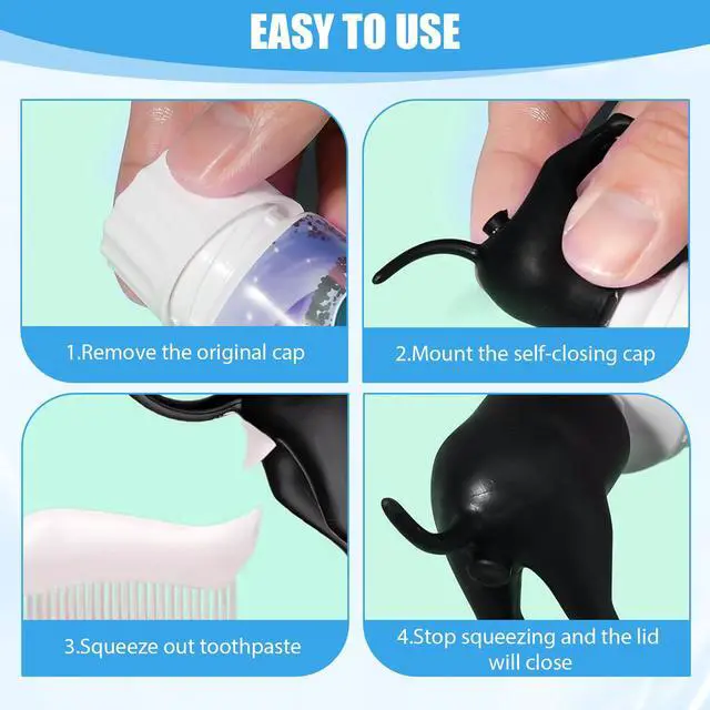 Alt view image 6 of 7 - 6 Pack Pooping Dog Butt Toothpaste Topper, Fun Dog Toothpaste Dispenser, Toothpastes Squeezer, Bathroom Accessories, Fun Tools Gifts for Family and Friends