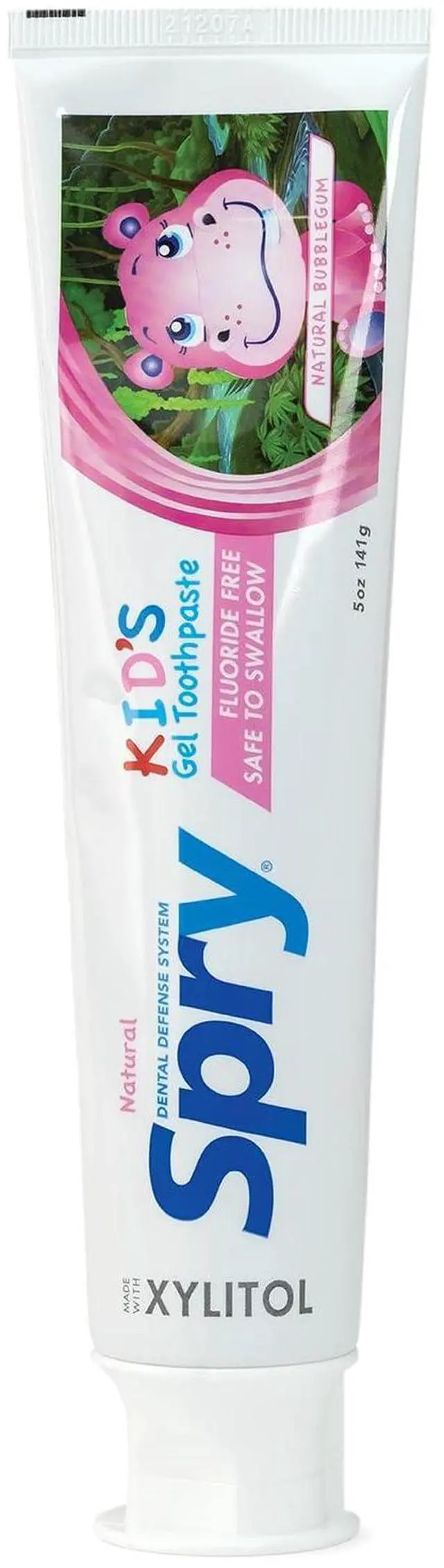 Main image of Xylitol Toothpaste for Kids 5oz. Fluoride Free, Teeth Whitening Kids with Xylitol, Natural Breath Freshening, Mouth Moisturizing Ingredients, Bubble Gum (Pack of 1)