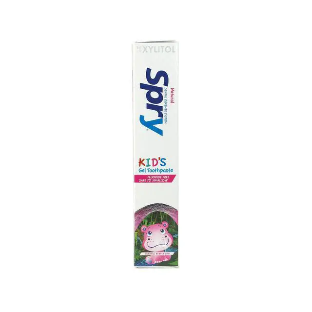 Alt view image 3 of 7 - Xylitol Toothpaste for Kids 5oz. Fluoride Free, Teeth Whitening Kids with Xylitol, Natural Breath Freshening, Mouth Moisturizing Ingredients, Bubble Gum (Pack of 1)
