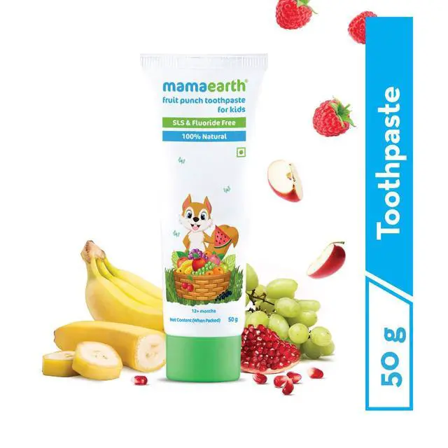Alt view image 2 of 7 - natural Mixed Fruit Baby Toothpaste | Gently Cleanses Teeth & Gums | Fights Cavities & Tooth Decay | Fluoride Free | Ideal Age 1 to 4 Years | Safe If Swallowed | 1.76 Oz/50g