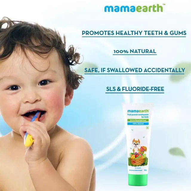 Alt view image 3 of 7 - natural Mixed Fruit Baby Toothpaste | Gently Cleanses Teeth & Gums | Fights Cavities & Tooth Decay | Fluoride Free | Ideal Age 1 to 4 Years | Safe If Swallowed | 1.76 Oz/50g