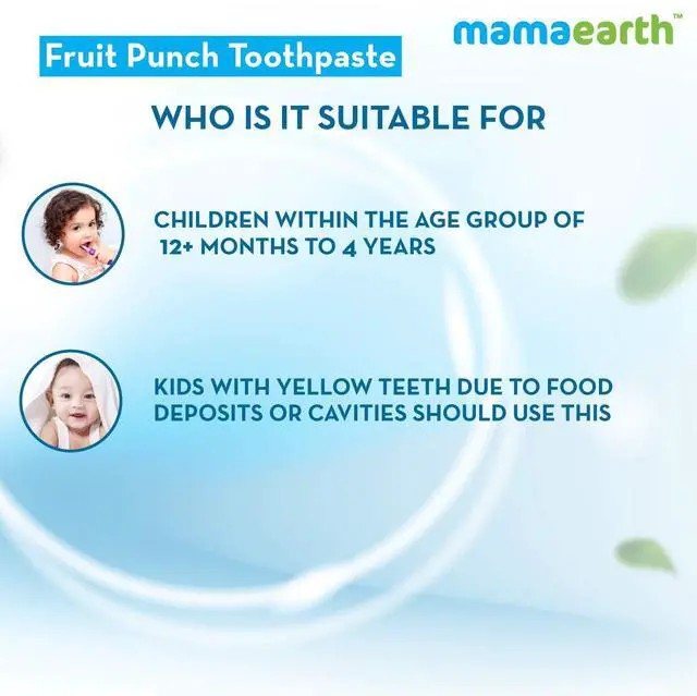 Alt view image 6 of 7 - natural Mixed Fruit Baby Toothpaste | Gently Cleanses Teeth & Gums | Fights Cavities & Tooth Decay | Fluoride Free | Ideal Age 1 to 4 Years | Safe If Swallowed | 1.76 Oz/50g