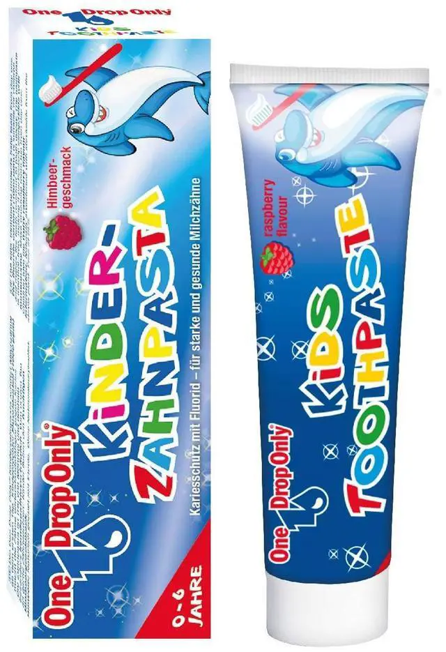 Main image of Kids Toothpaste for Children Ages 0-6 Gentle Baby & Toddler Toothpaste for Milk Teeth, Raspberry Flavor, Kids Cavity Protection & Enamel Care, 50 ml / 1.69 fl oz, German Dental Care