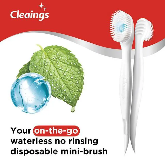 Alt view image 2 of 7 - 48 Pcs Disposable Mini Toothbrush - Pre-Pasted with Mint Toothpaste & Toothpick - Travel Size Toiletries - 2 Packs of 24 - Mint Flavor