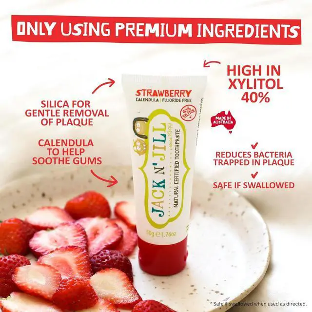 Alt view image 3 of 7 - Jill Natural Certified Kids Toothpaste: Blueberry - Organic Fruit Flavoring, 40% Xylitol, Gluten Free, Vegan, Fluoride Free, SLS Free, Sugar-Free - 1.76 oz (Pack of 1)