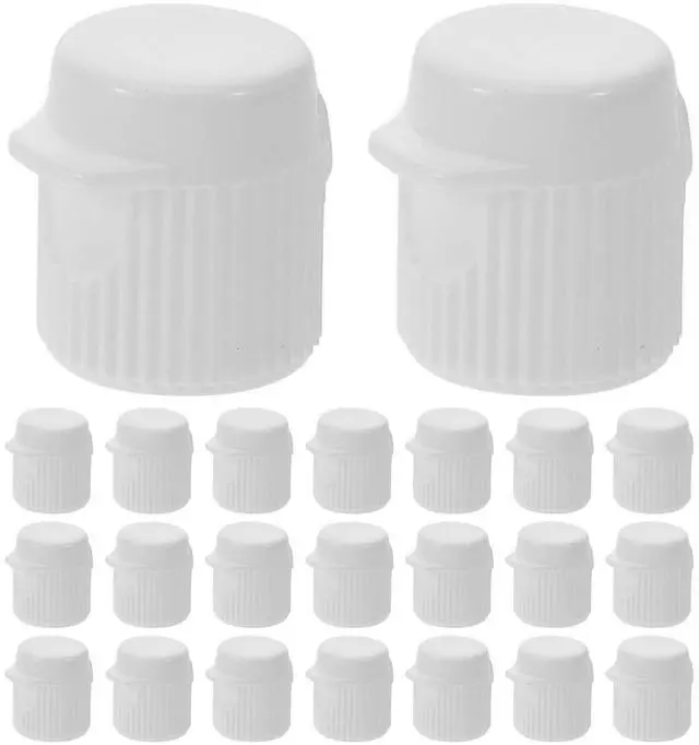Main image of 30 Pcs Flip Top Toothpaste Caps - M13 Screw-in Toothpaste Tops Compatible with Crest Arm Hammer Tubes - Replacement Tube Covers for Kids and Seniors - White