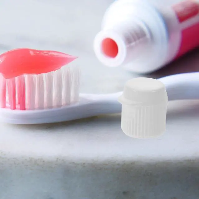 Alt view image 4 of 7 - 30 Pcs Flip Top Toothpaste Caps - M13 Screw-in Toothpaste Tops Compatible with Crest Arm Hammer Tubes - Replacement Tube Covers for Kids and Seniors - White