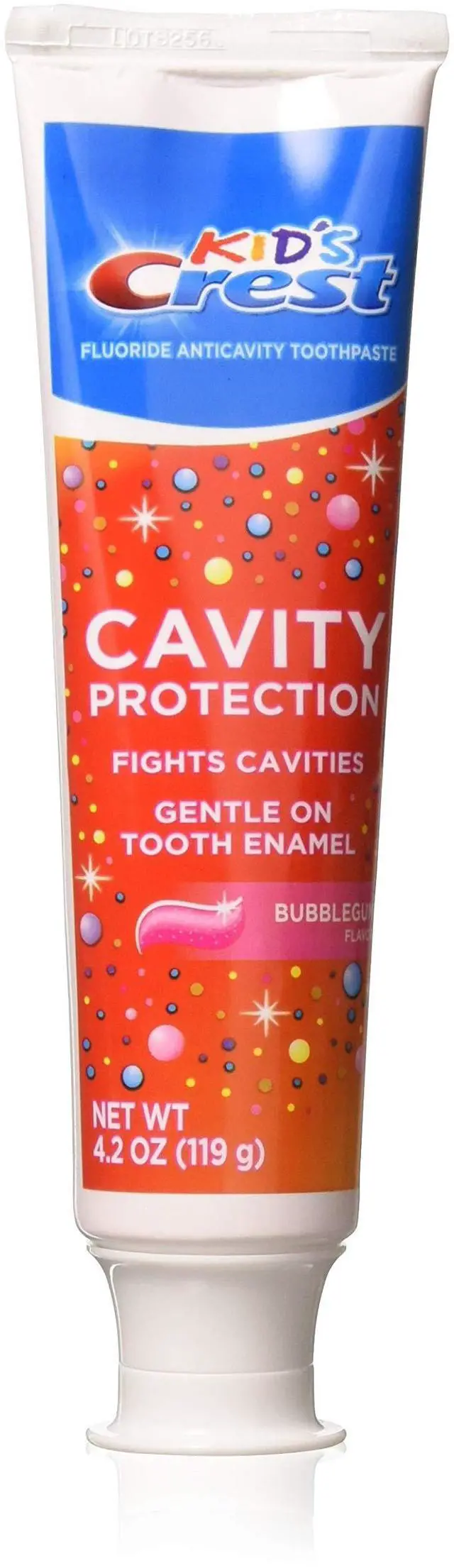 Main image of Kid's Crest Cavity Protection Toothpaste Gel Formula, Bubblegum, 4.2 Ounce (Pack of 3)