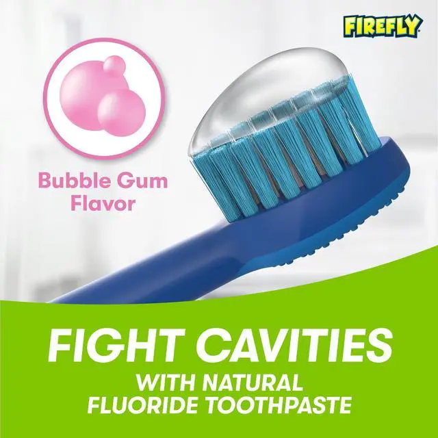 Alt view image 4 of 5 - Kids Anticavity Natural Fluoride Toothpaste, Barbie, Bubble Gum Flavor, 4.2oz