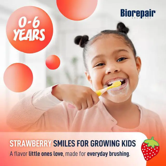 Alt view image 7 of 7 - Kids- Kids and Baby Toothpaste with Hydroxyapatite, Gentle Cleansing & Enamel Protection, Strawberry Fluoride Free Toothpaste, Moisturizing Action on Gums, 0-6 Years, 2.12 Oz, Made in Italy