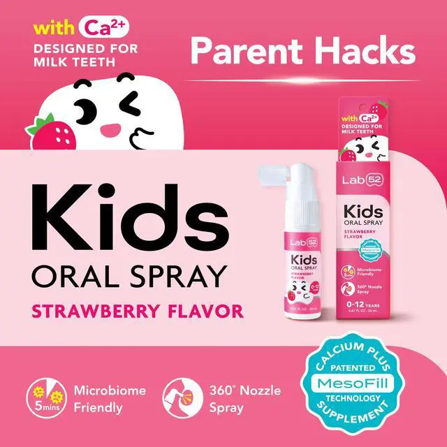 Alt view image 2 of 7 - Kids Oral Spray, Toddler Toothpaste Helper for Daily Oral Care and Fresh Breath, Children Approved with Fluoride Free for Newborn to Preschoolers, Xylitol Strawberry Flavor