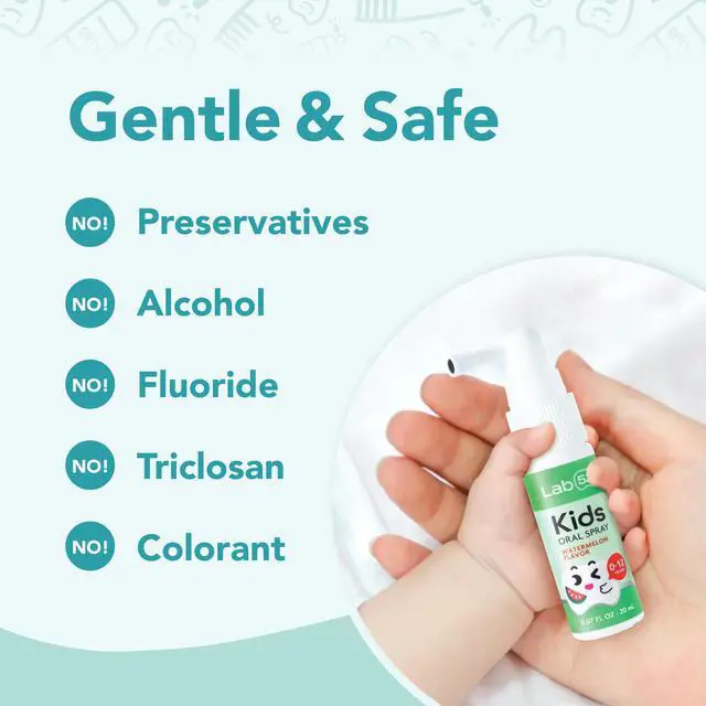 Alt view image 5 of 7 - Kids Oral Spray, Toddler Toothpaste Helper for Daily Oral Care and Fresh Breath, Children Approved with Fluoride Free for Newborn to Preschoolers, Xylitol Strawberry Flavor