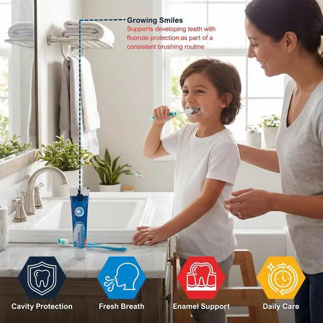 Alt view image 6 of 7 - Travel Size Fluoride Toothpaste Value Pack of 12 Tubes (1.5 oz Each) Anticavity Protection for Kids & Adults Helps Whiten Teeth & Freshen Breath