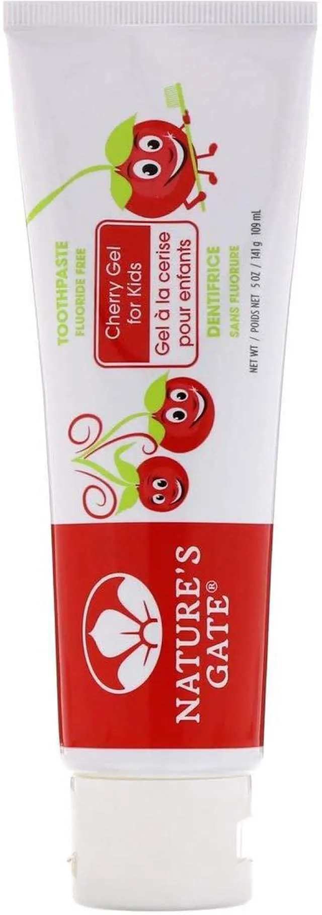 Alt view image 3 of 3 - Natural Toothpaste Gel, Cherry for Kids, 5 oz (Pack of 3) Set
