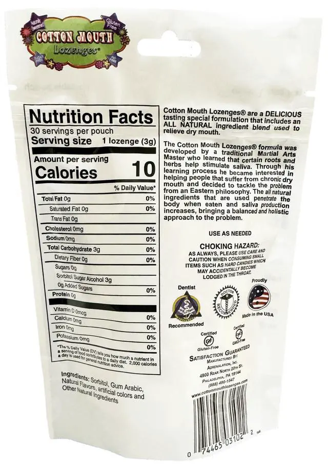 Alt view image 2 of 6 - Dry Mouth Relief Fruit Mix 3.3oz Bag (1 Bag) | Relieves Dry Mouth & Increases Saliva Production, Sugar Free, Gluten Free, Delicious Fruit Flavor, Individually Wrapped, 30 Ct