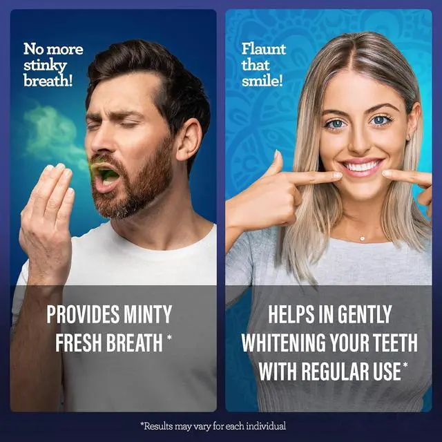 Alt view image 6 of 7 - Teeth Whitening Dual Barrel Oxyburst Mouthwash - Alcohol & Fluoride Free, Hydrogen Peroxide to Promote Whiter Teeth - Wild Mint - 20 Fl Oz